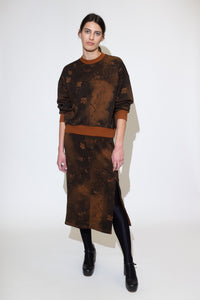 Brigite Sweatskirt - Faskomilo-Brown