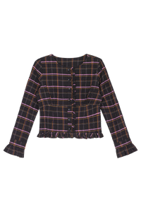 Amelia Top - Viv Plaid