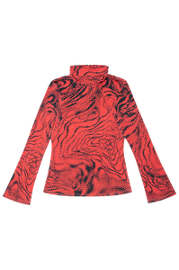 Orma Turtleneck - Zora Red